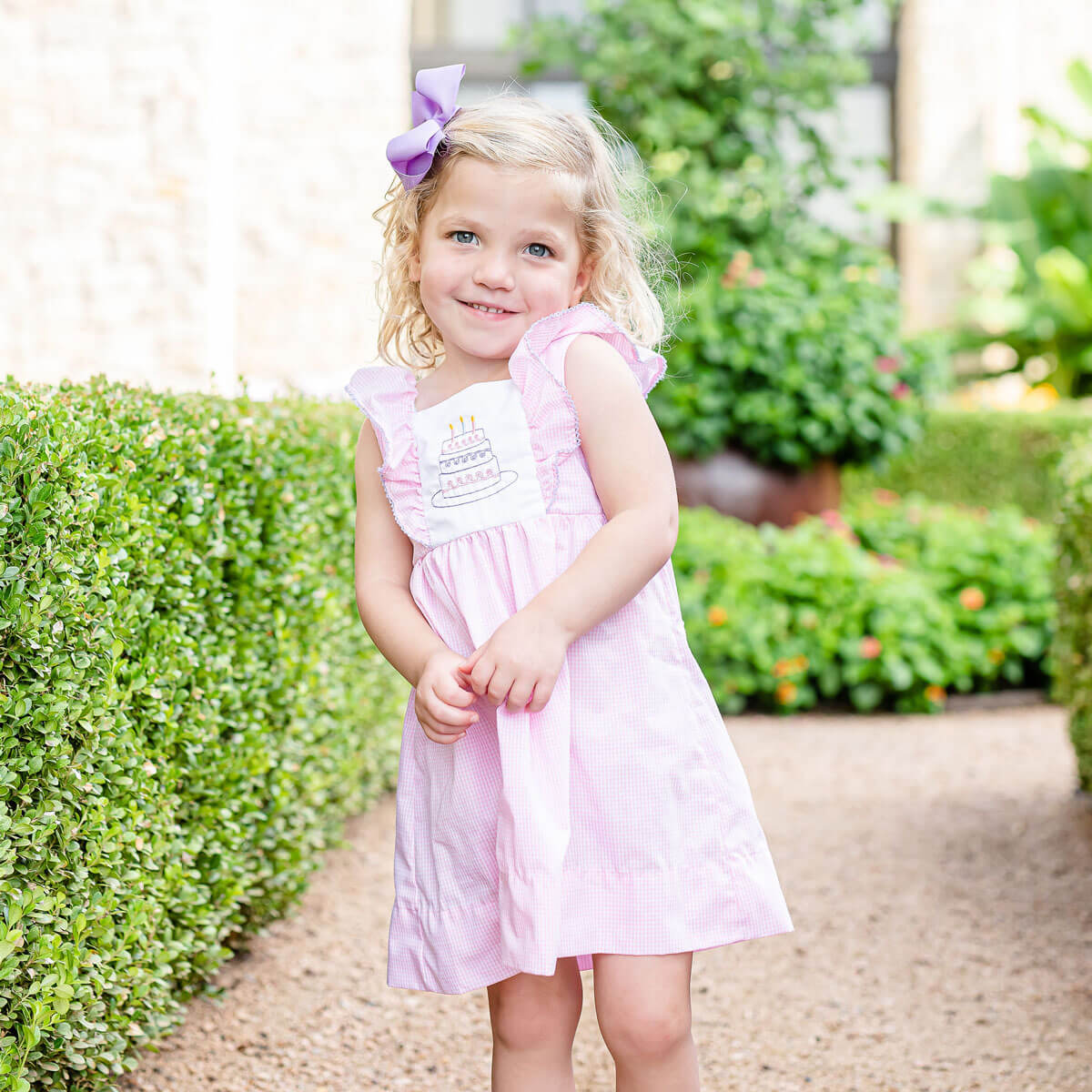 Birthday Cake Embroidered Waterfall Dress