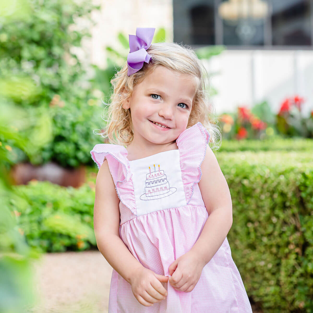 Birthday Cake Embroidered Waterfall Dress