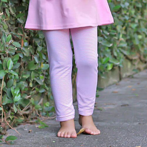 Pink Stripe Leggings