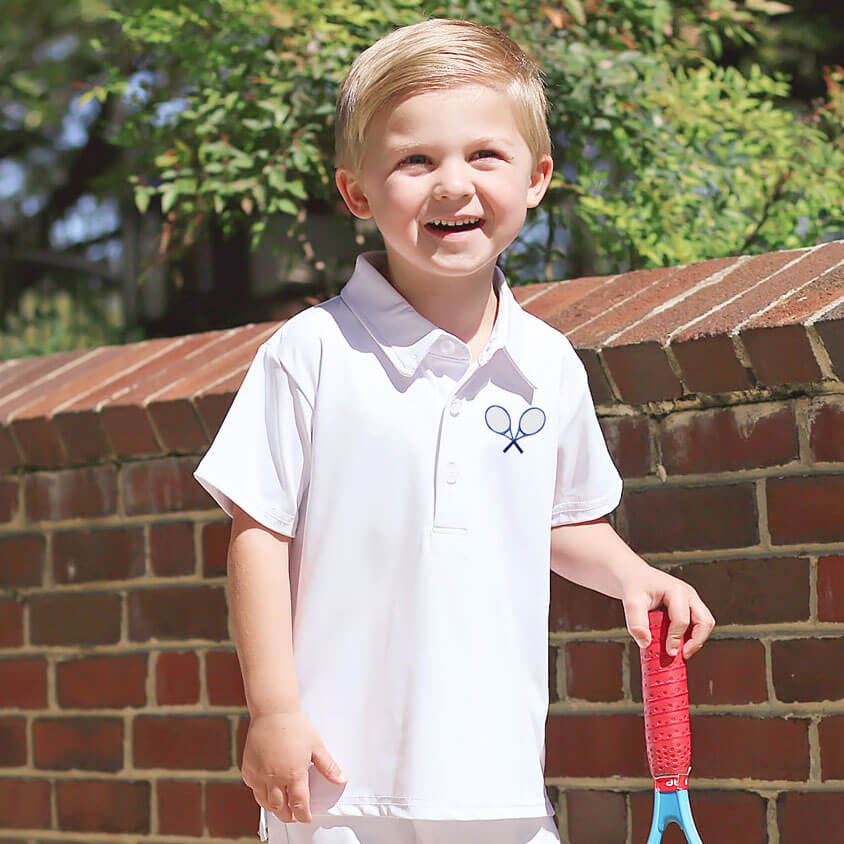 White Performance Polo