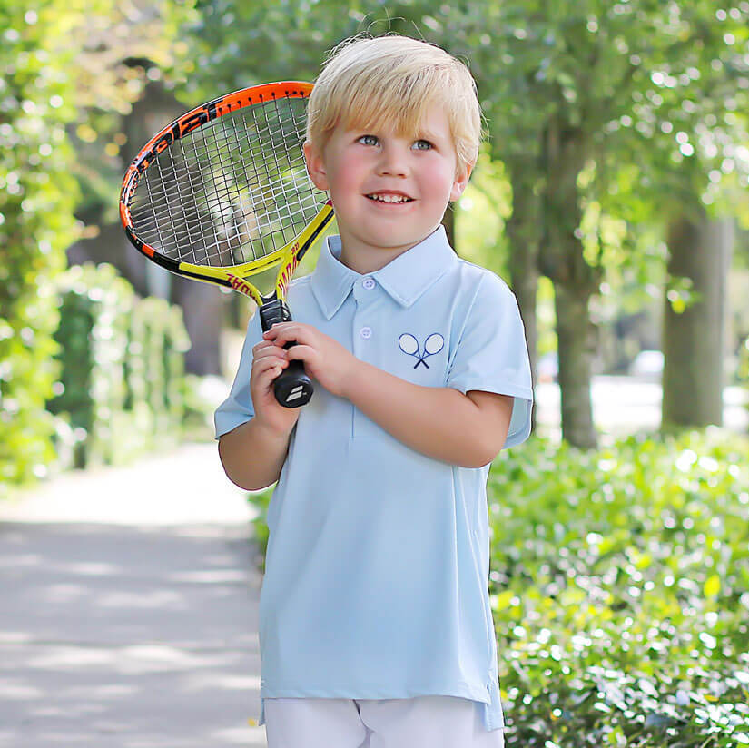 Light Blue Performance Polo