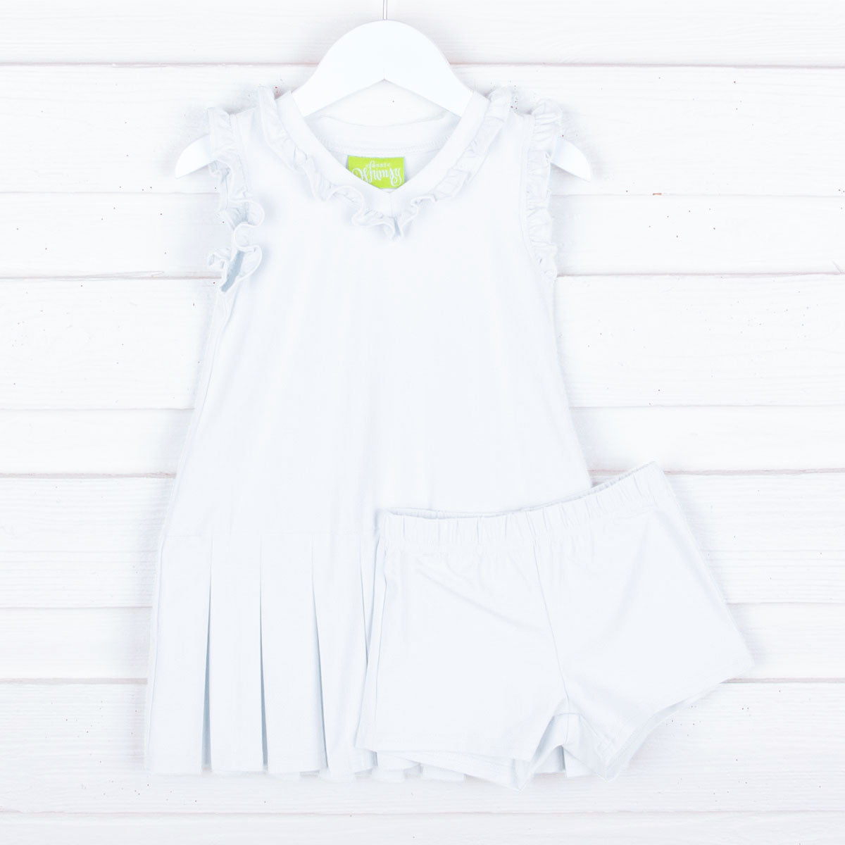 White Ruffle Tennis Dress