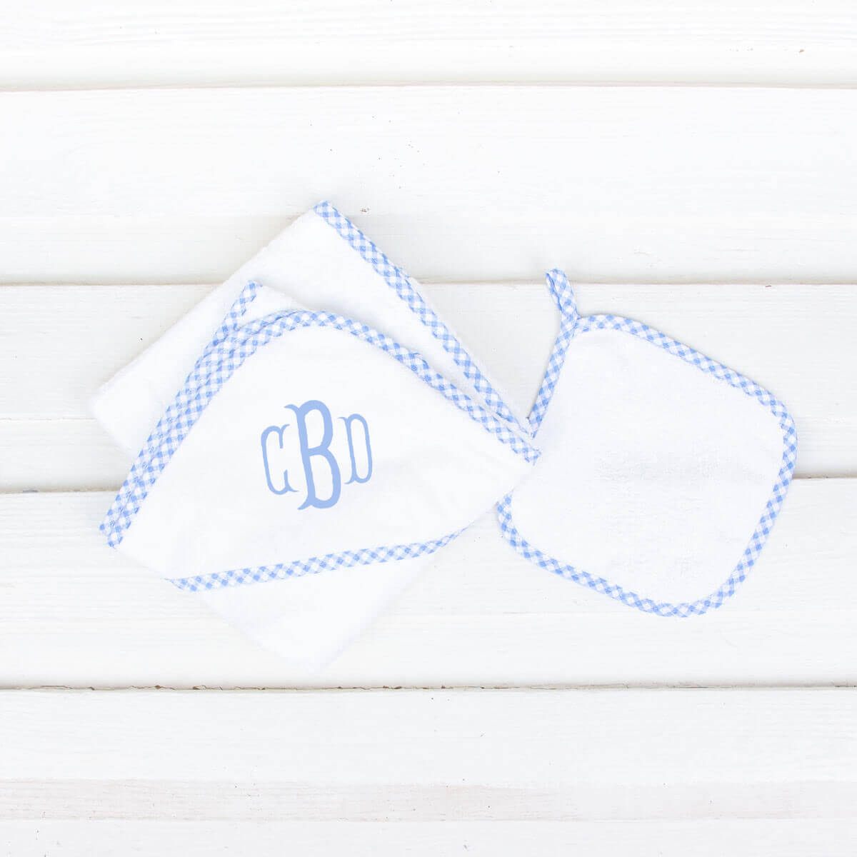 Seersucker Hooded Towel Set