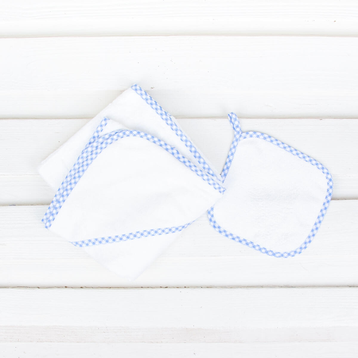 Seersucker Hooded Towel Set