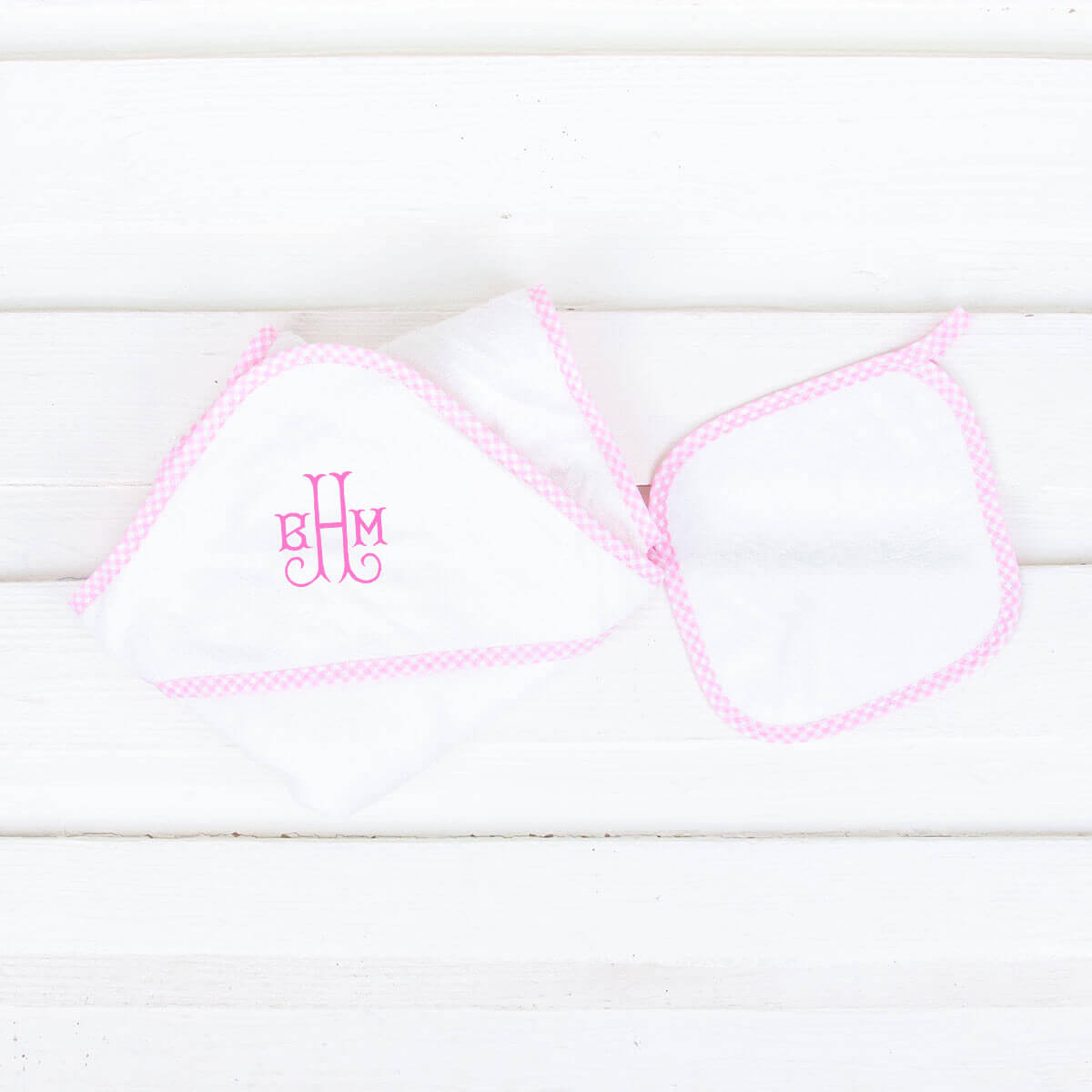 Seersucker Hooded Towel Set