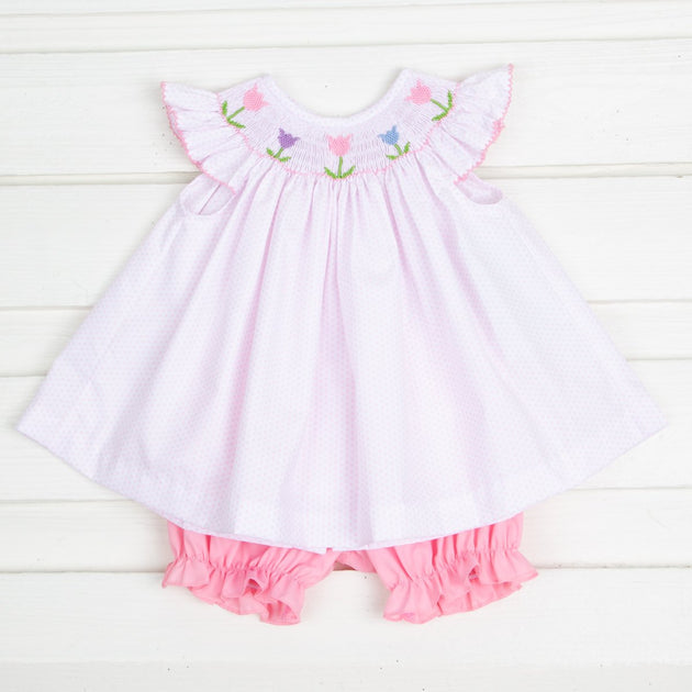 Smocked Birthday Party Bloomer Set main image 1