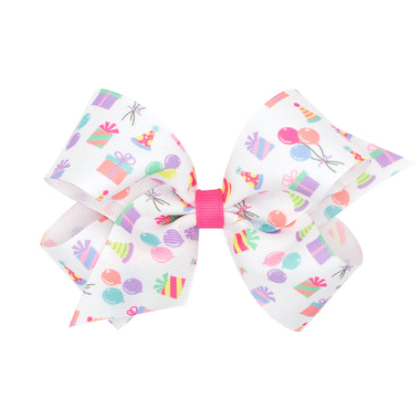 Birthday Party Grosgrain Bow