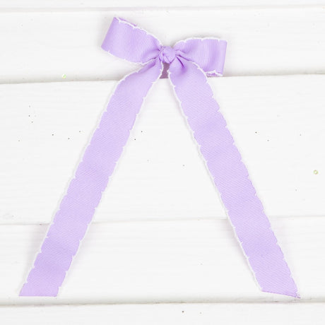 Mini Grosgrain Moonstitch Bow Streamer