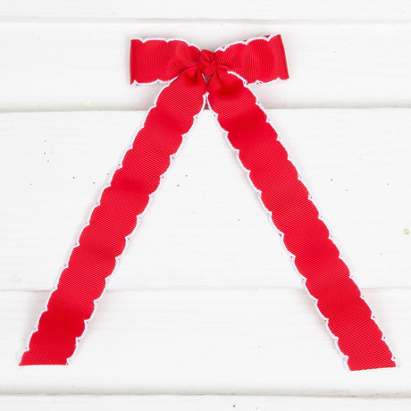 Mini Grosgrain Moonstitch Bow Streamer