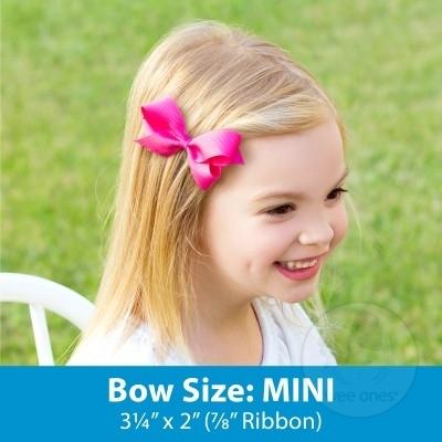 Mini Grosgrain Moonstitch Bow Streamer