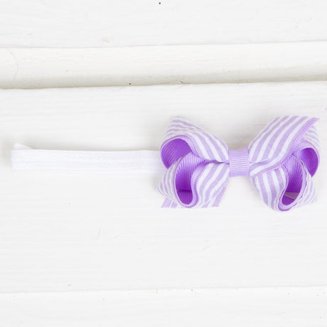 Mini Seersucker Overlay Bow Band