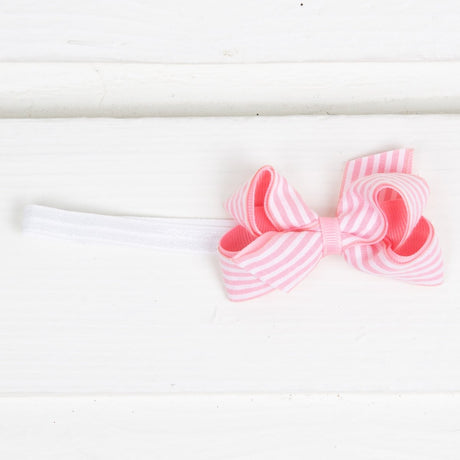 Mini Seersucker Overlay Bow Band
