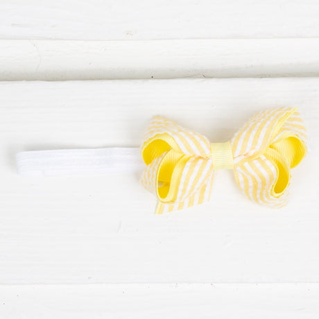 Mini Seersucker Overlay Bow Band