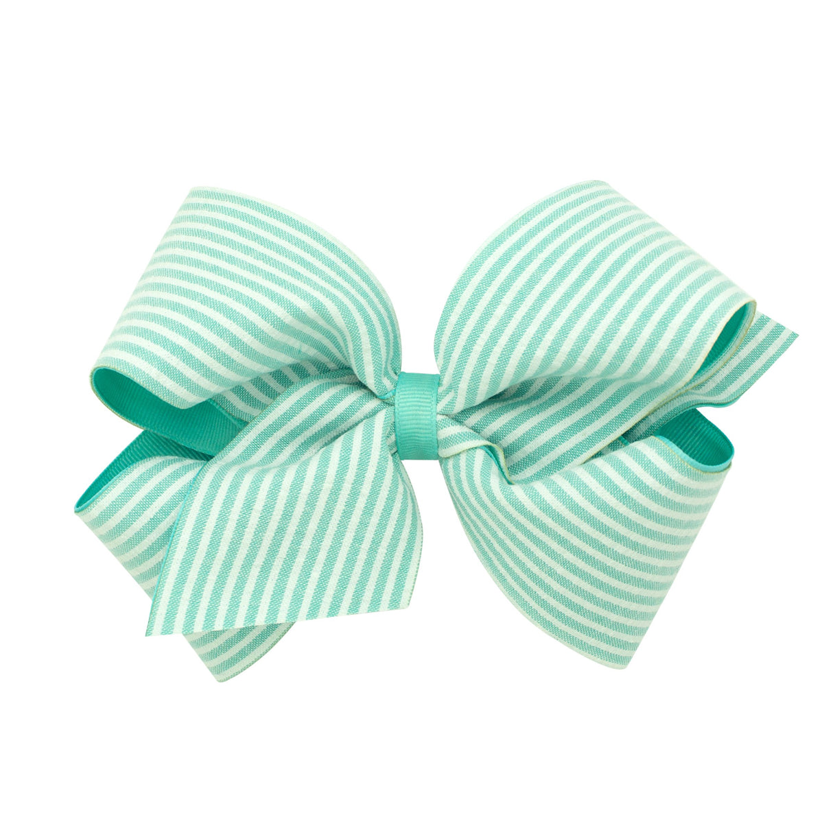 Seersucker Overlay Hair Bow