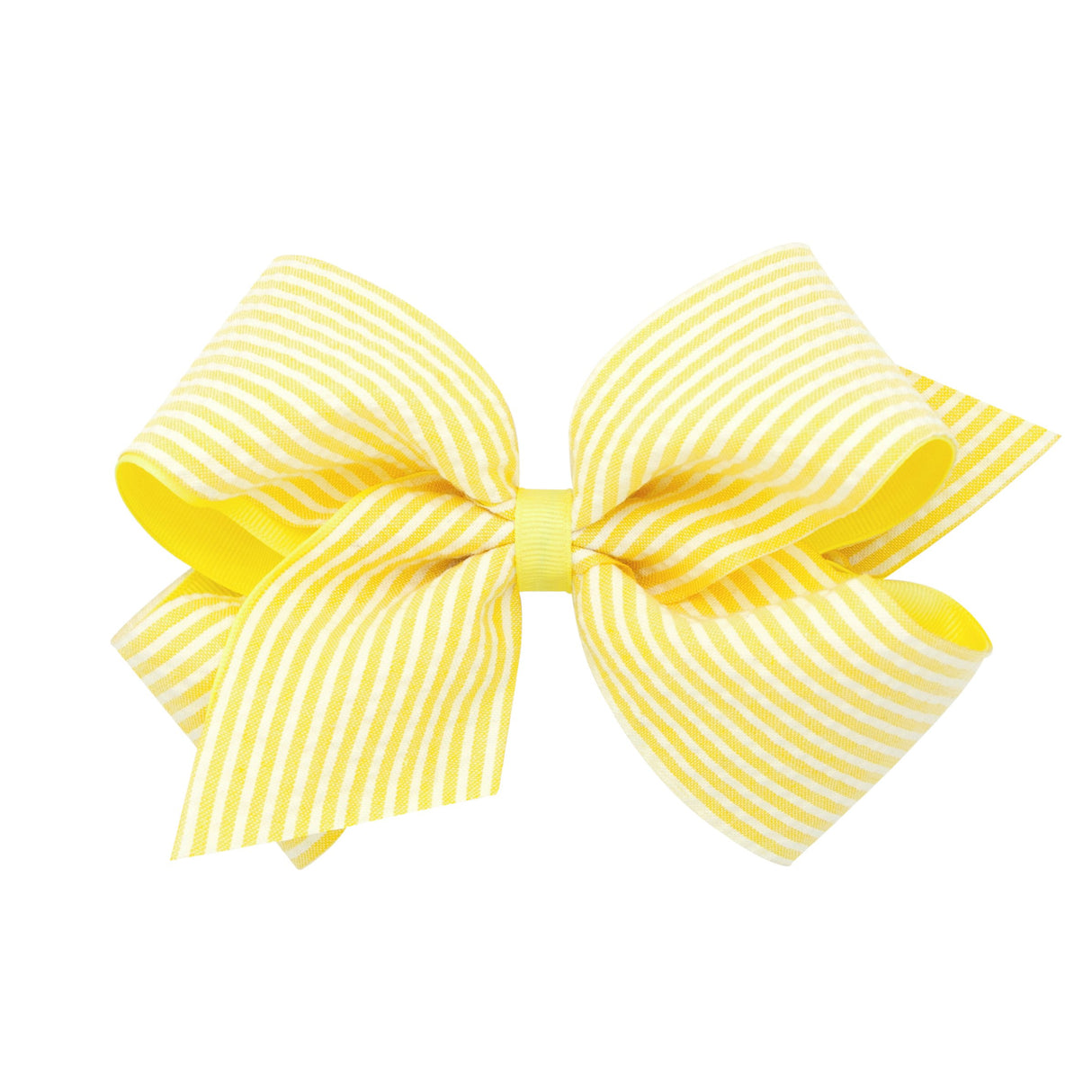 Seersucker Overlay Hair Bow