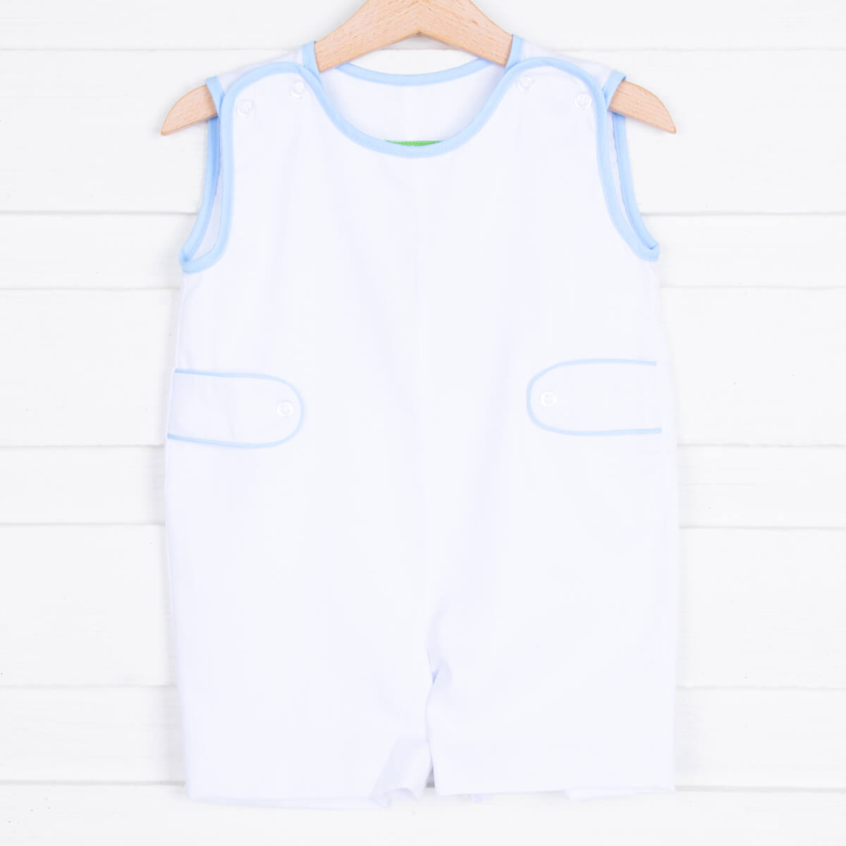 White Pique Tab Jon Jon