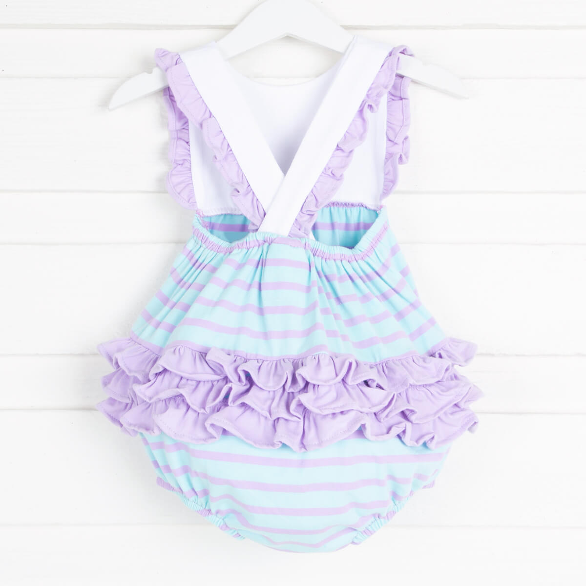 Purple Stripe Knit Ice Cream Bubble
