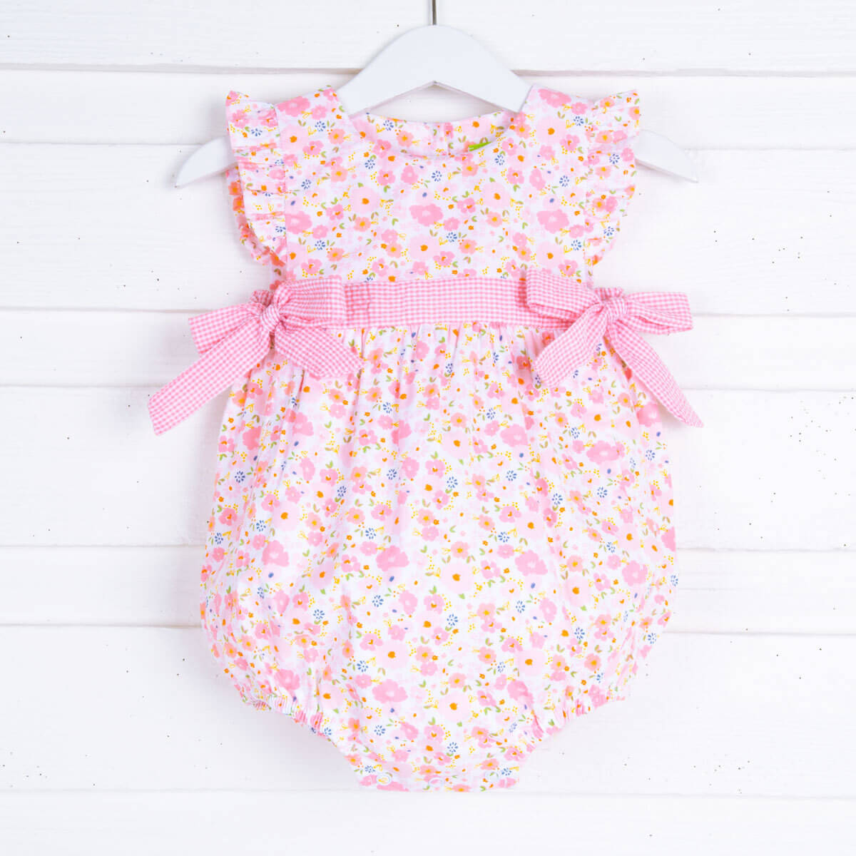 Multi Pink Floral Side Tie Bubble