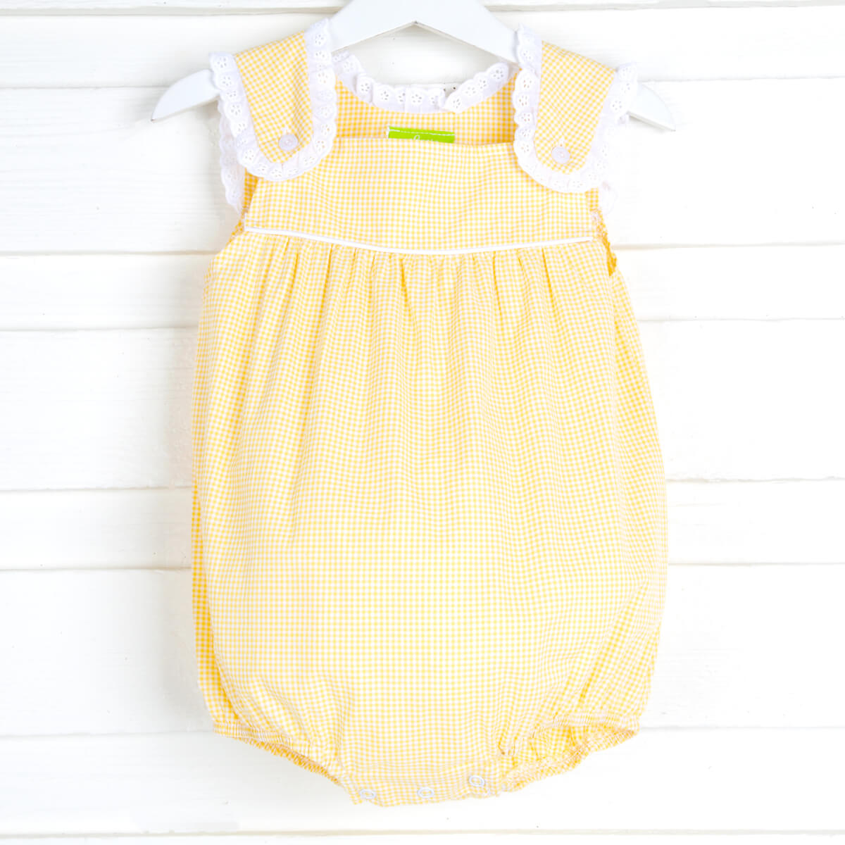 Yellow Gingham Lulu Bubble