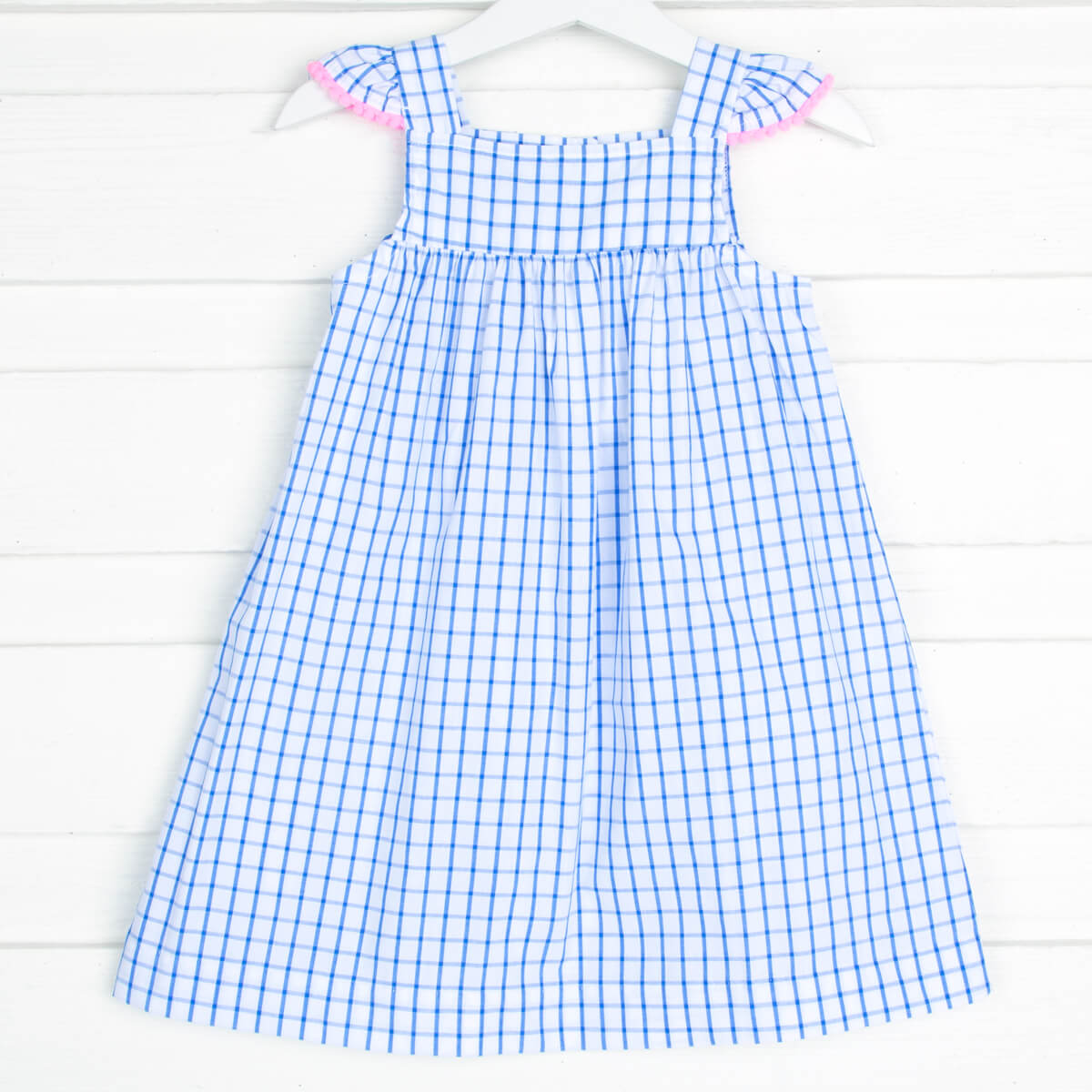 Blue Windowpane Amy Dress