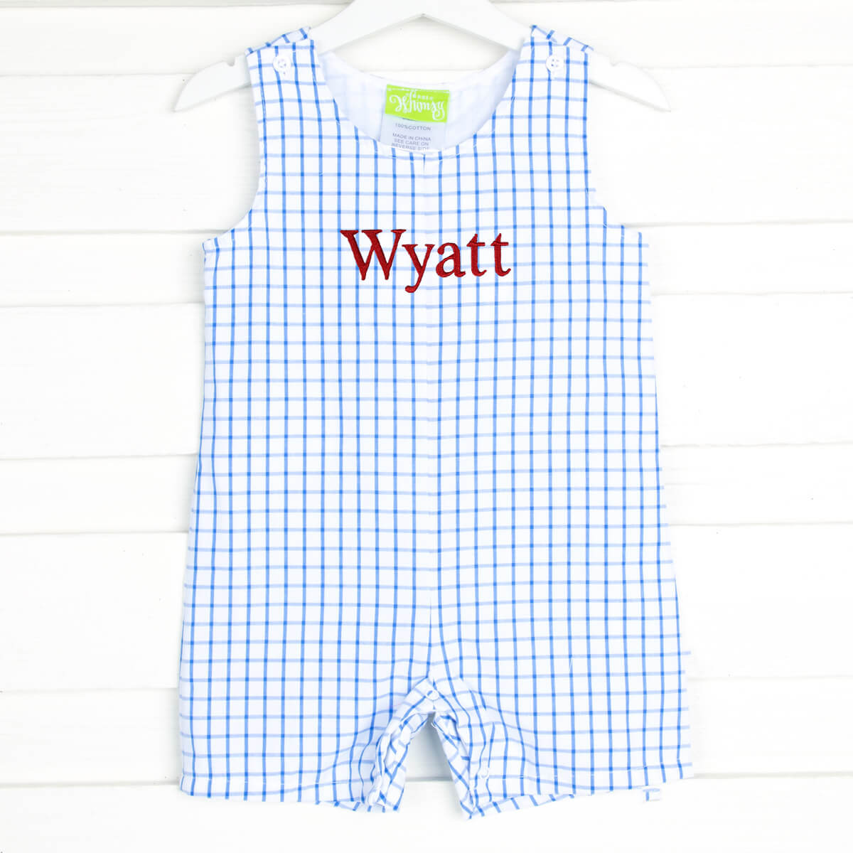 Royal Blue Windowpane Jon Jon