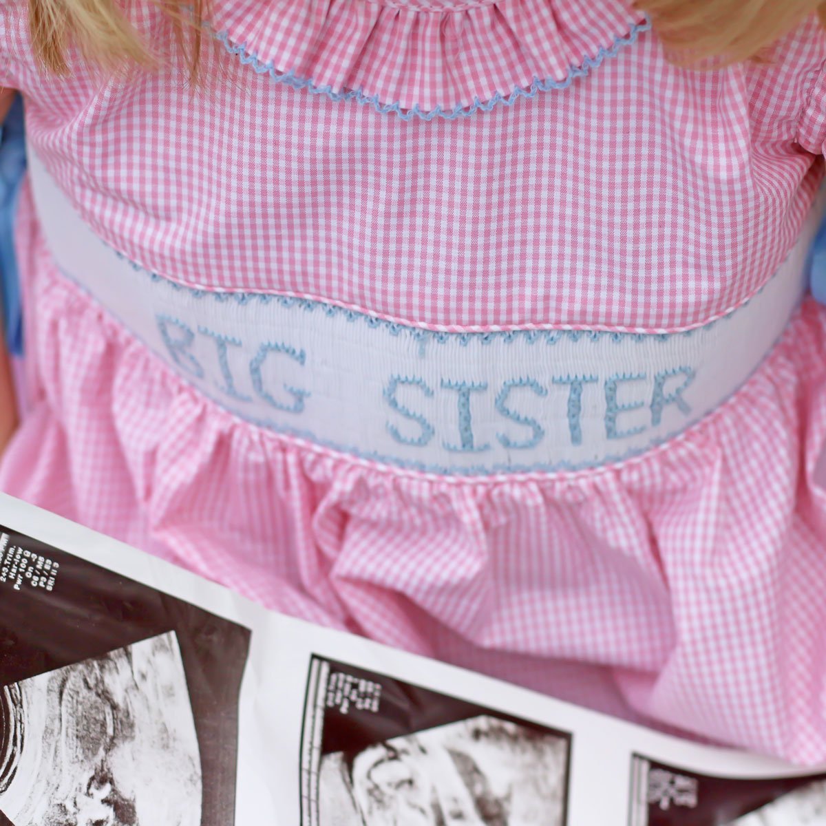 Big Sister Blue Ribbon Beverly Dress