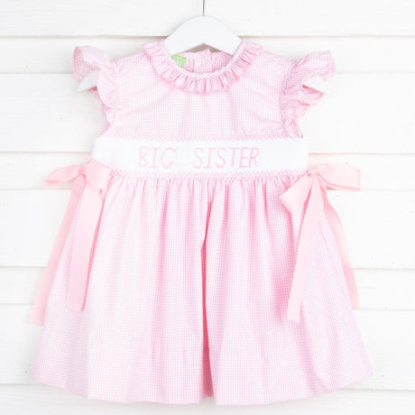 Big Sister Pink Ribbon Beverly Dress