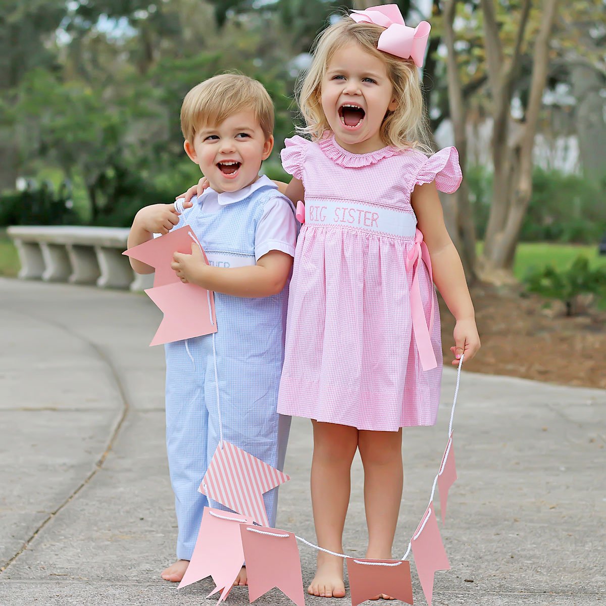 Big Sister Pink Ribbon Beverly Dress