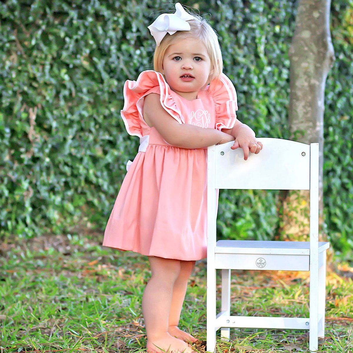Peach Pique Alice Dress