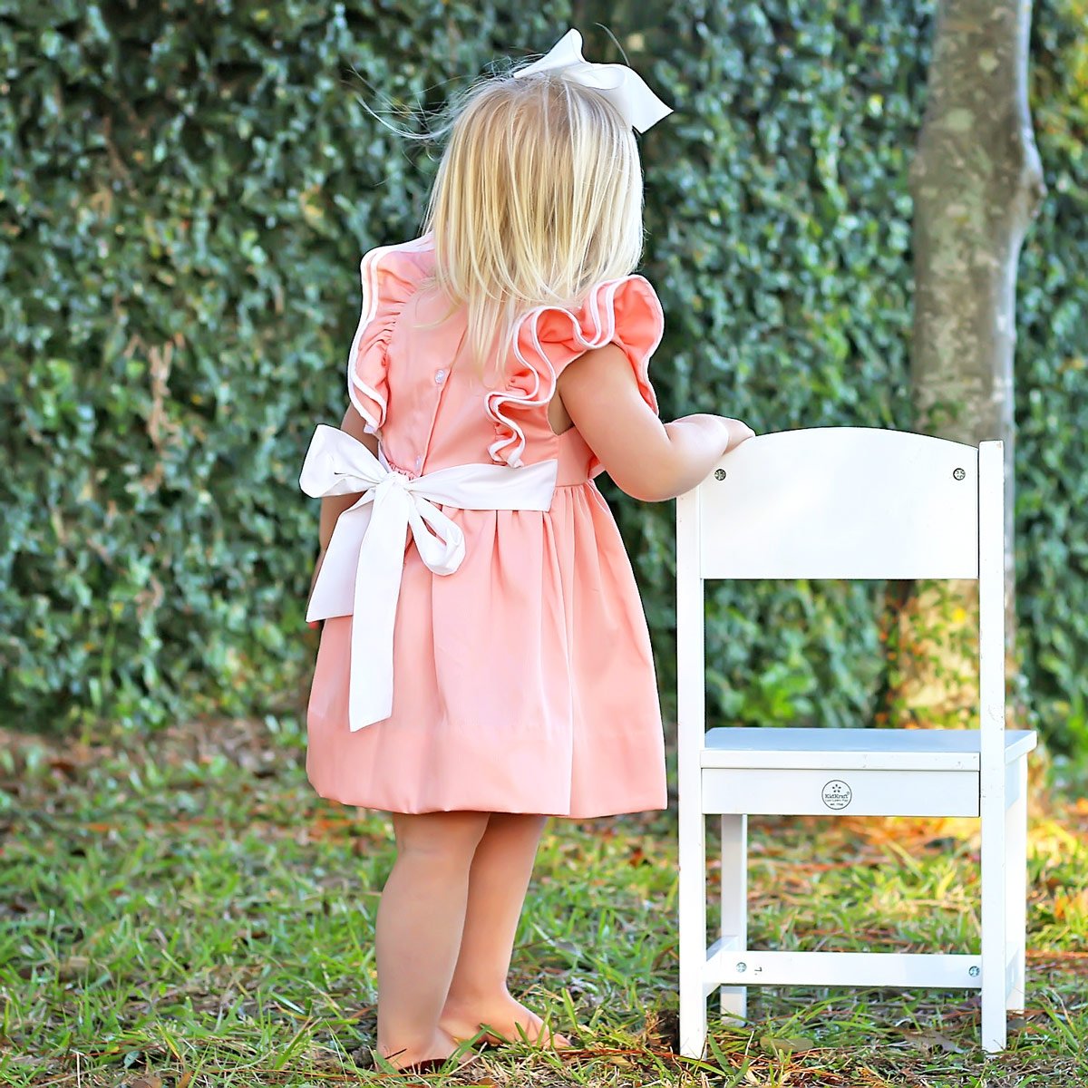 Peach Pique Alice Dress