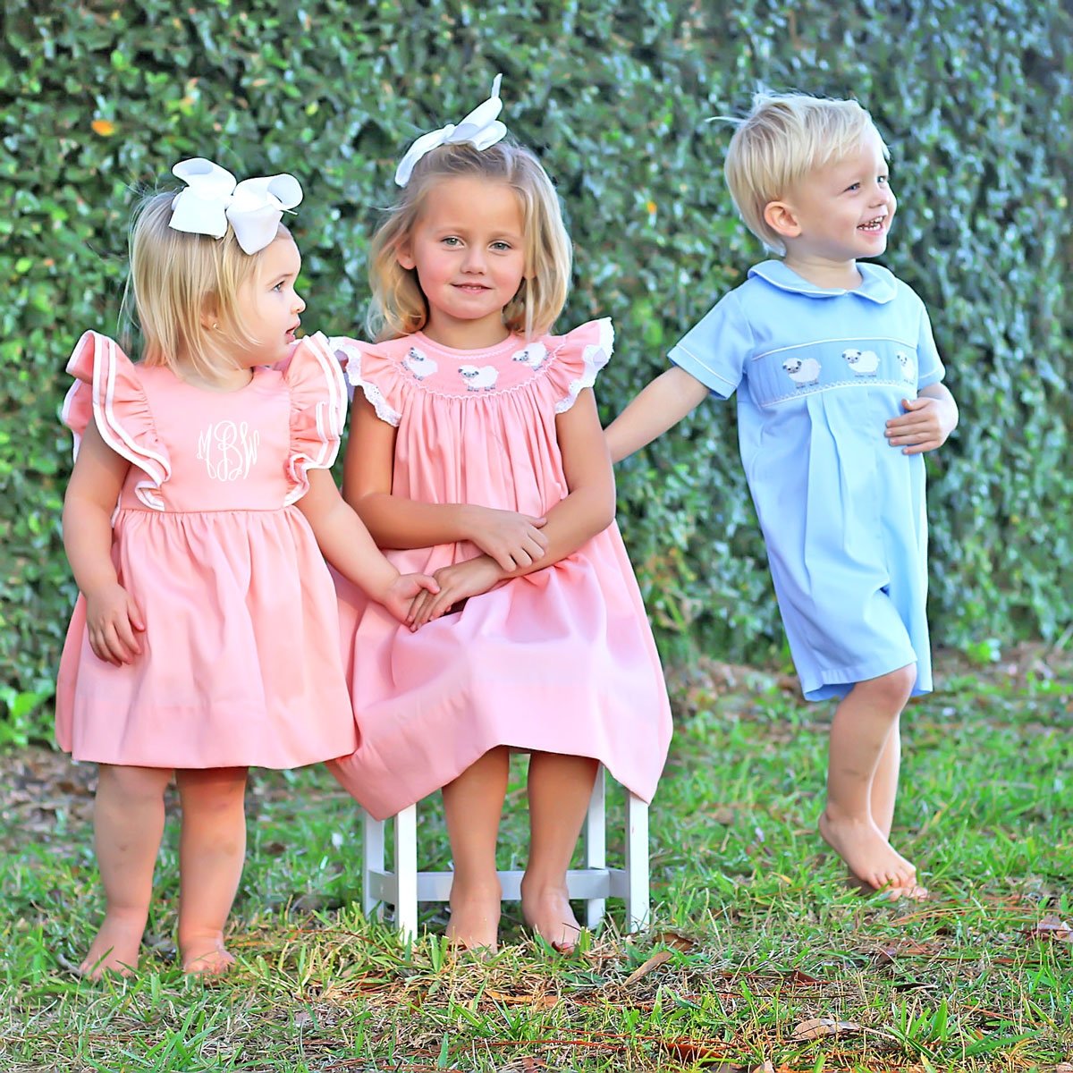 Peach Pique Alice Dress
