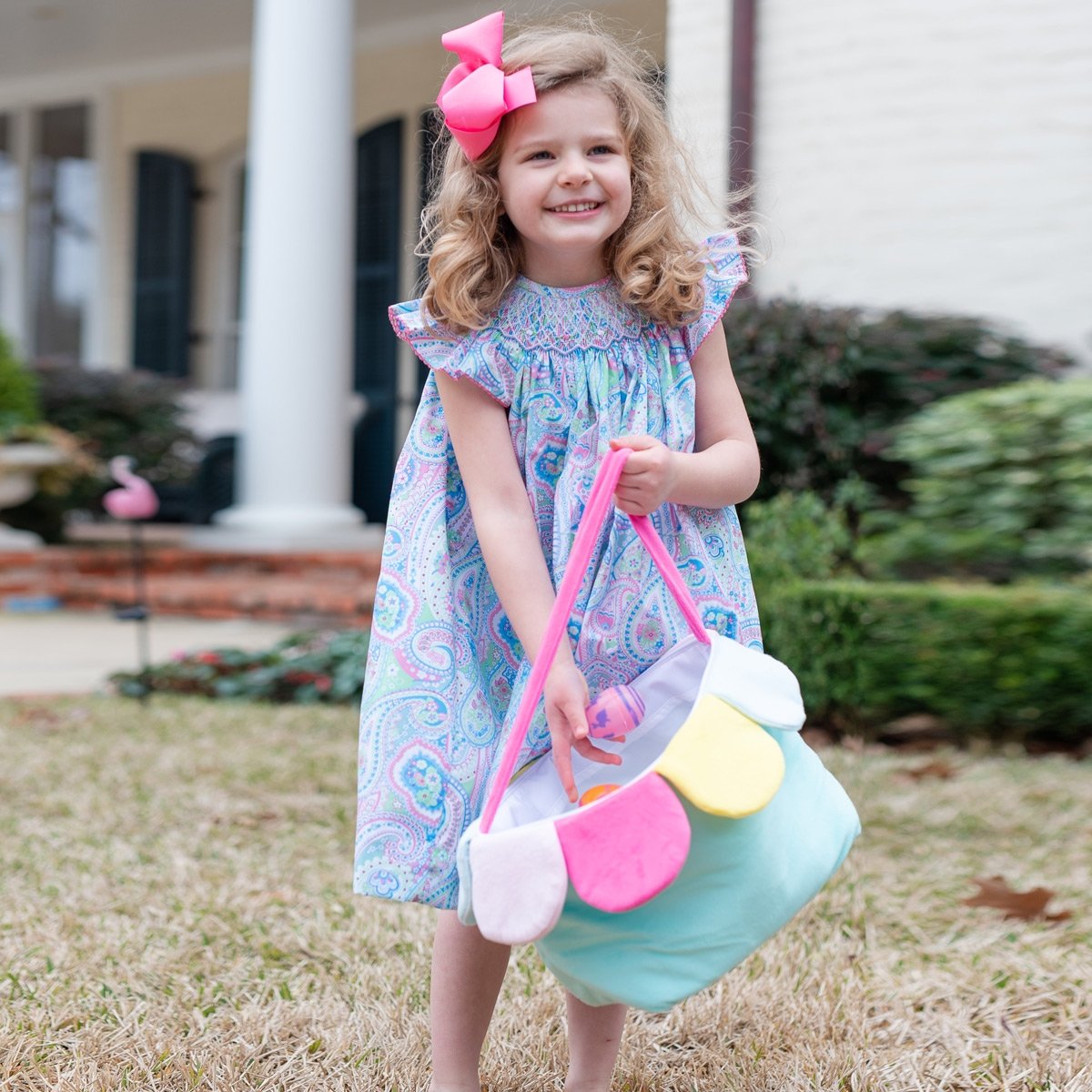 Geometric Smocked Madison Paisley Dress