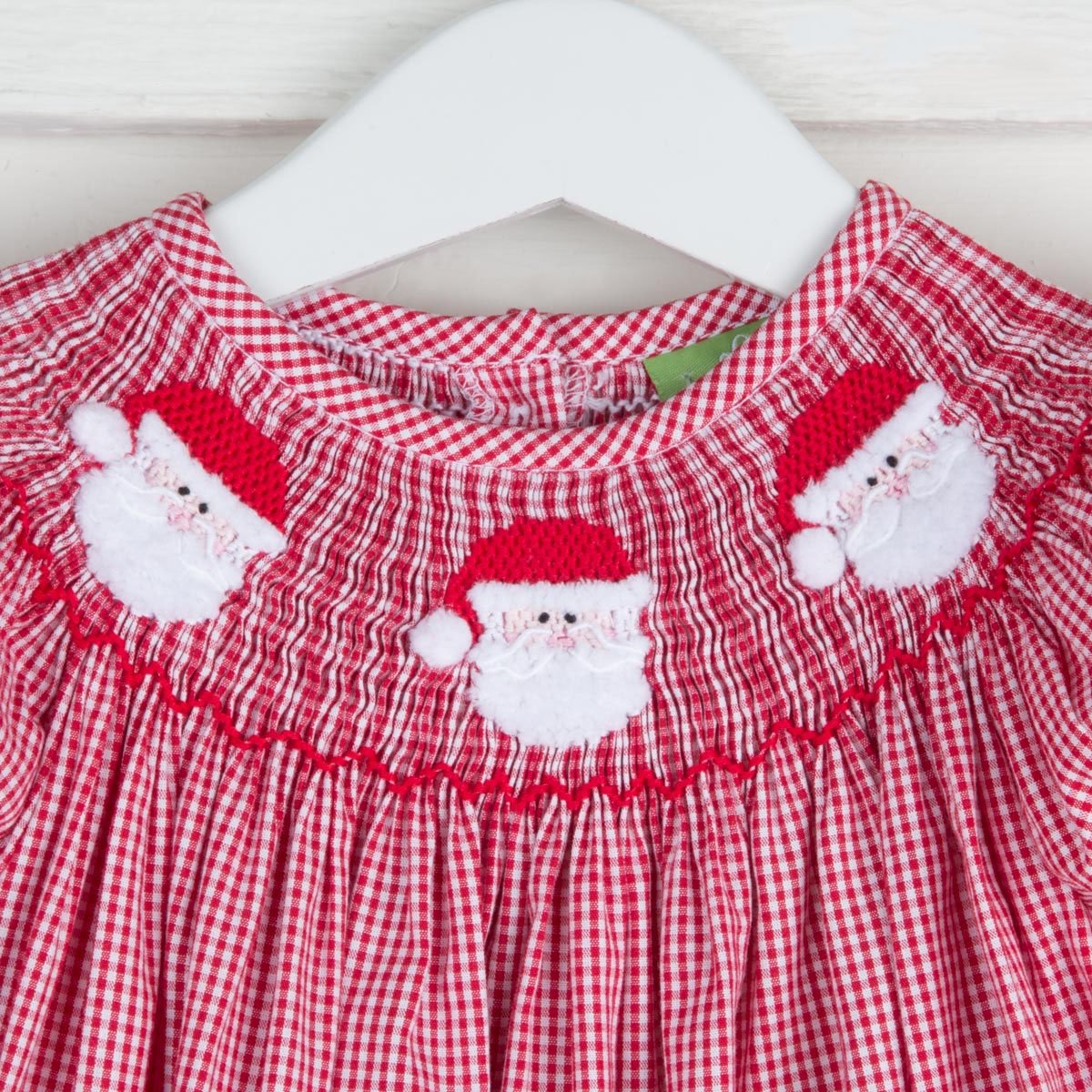 Santa's Favorite Smocked Bishop Dress