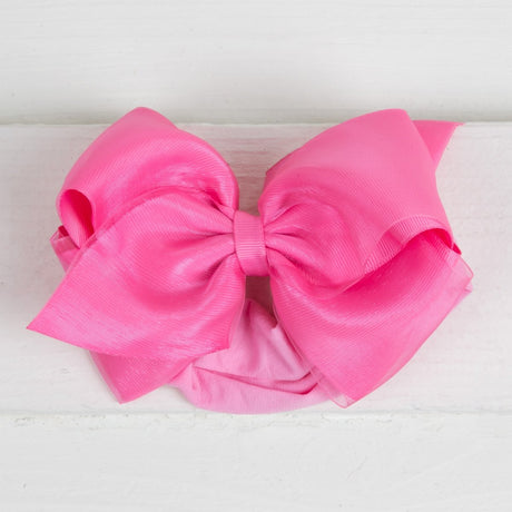 Mini King Organza Overlay Bow Baby Band