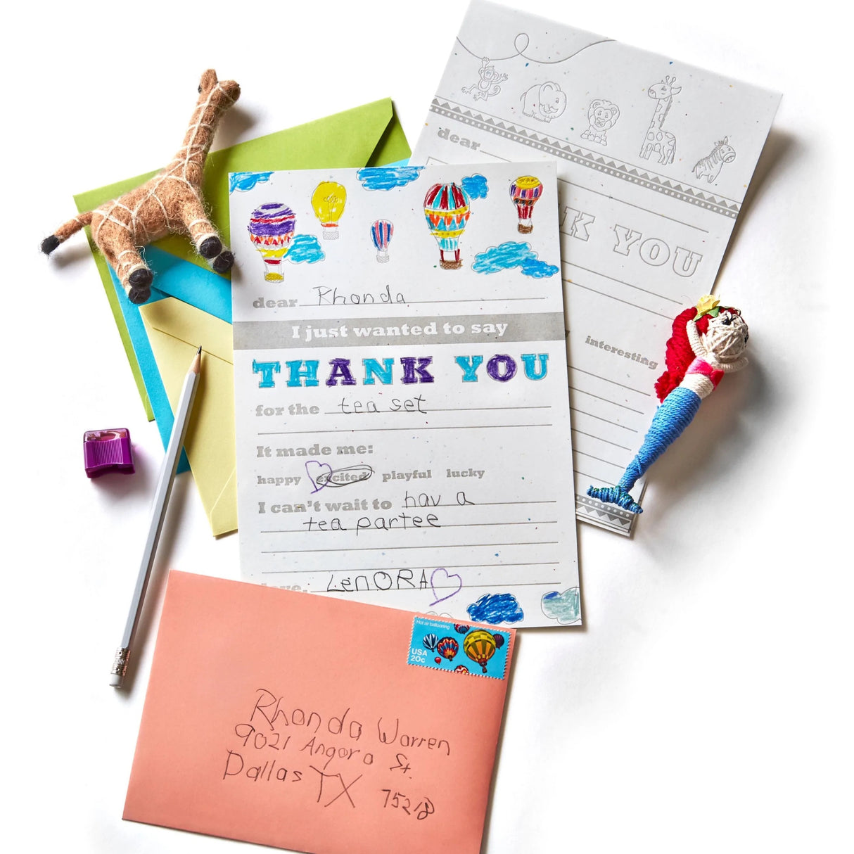 Kid Thank You Notes Kit