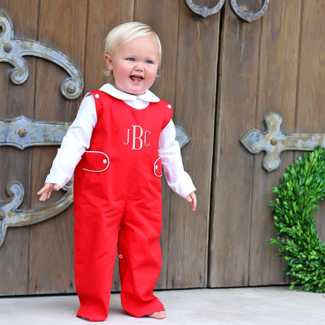 Solid Red Longall with Tabs