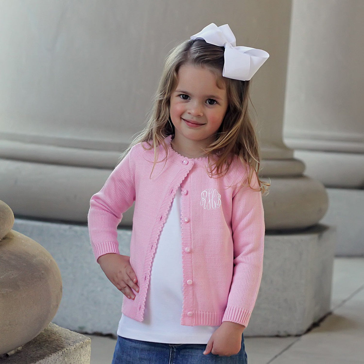 Button Up Sweater Pink