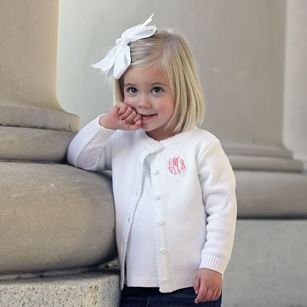 White Button Up Sweater