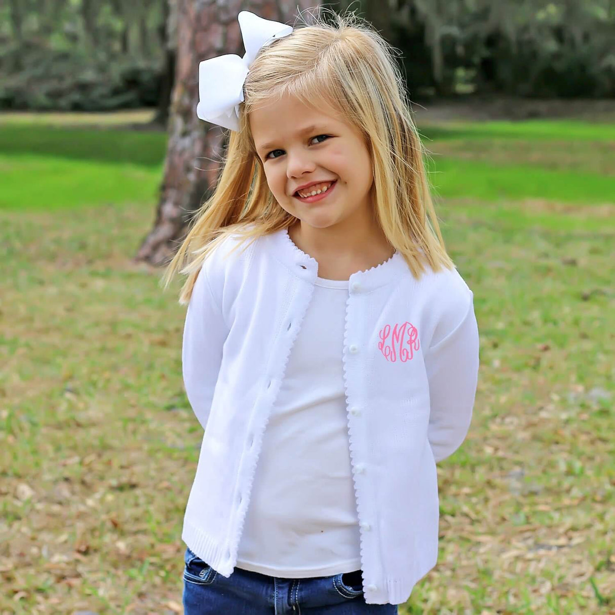 White Button Up Sweater