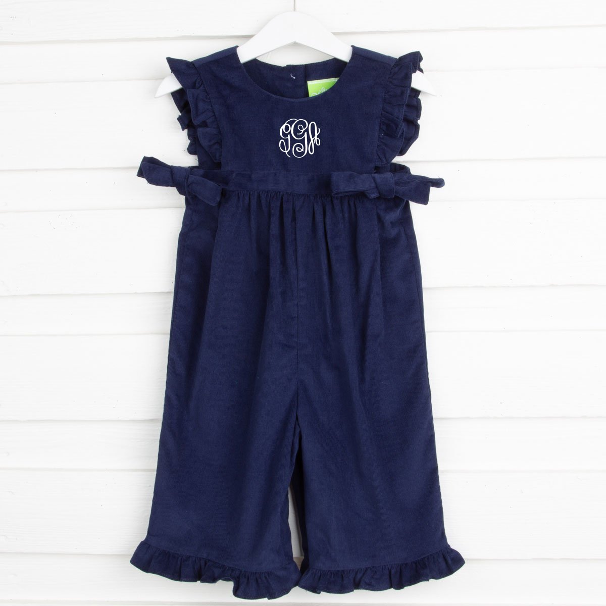 Navy Corduroy Savannah Long Romper