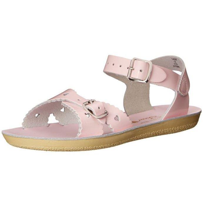 Shiny Pink Sweetheart Sandals