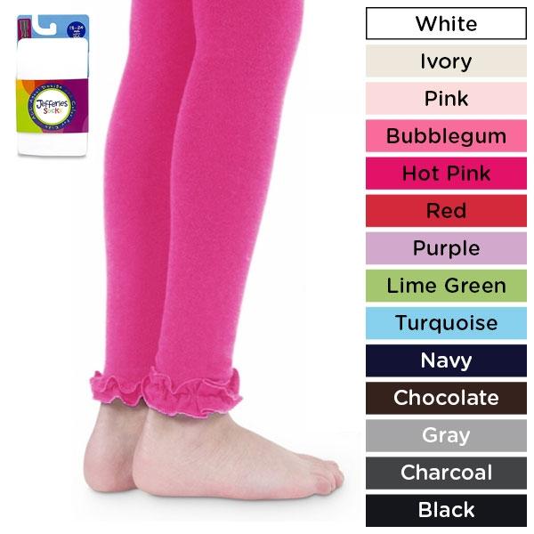 Pima Cotton Ruffle Footless Tights
