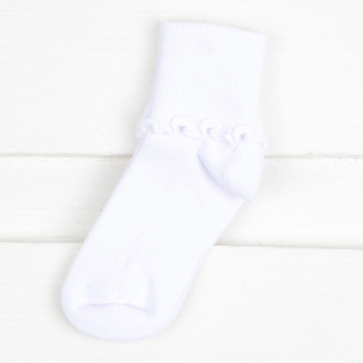 Ripple Edge Smooth Toe Turn Cuff Socks (2 pack)