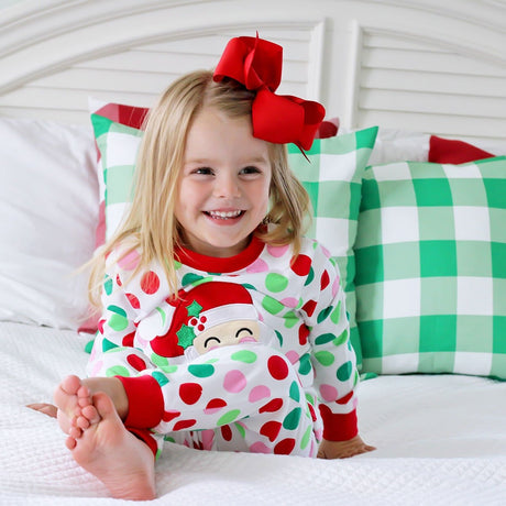 Multi Polka Dot Santa Loungewear Knit