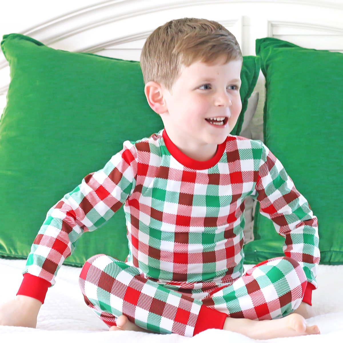 Holiday Check Knit Pajamas