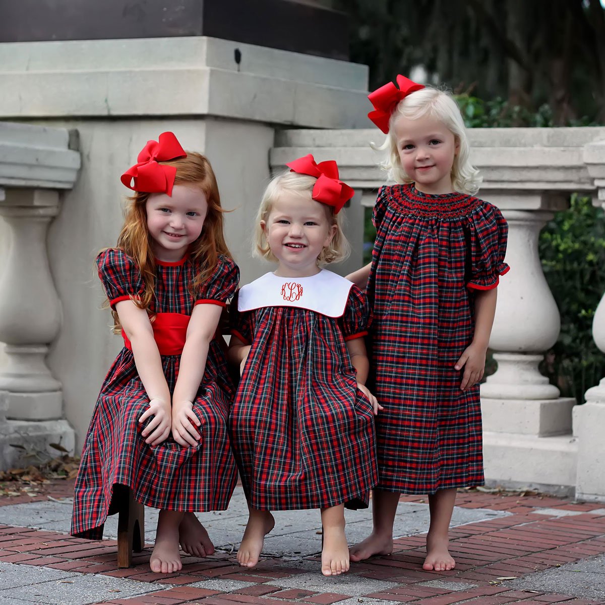 Christmas Eve Red Sash Dress