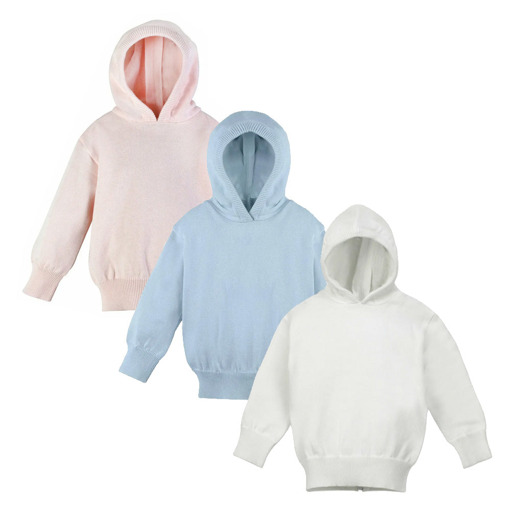 Hooded Zip Back Sweater