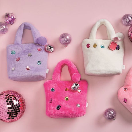 Glitzy Purse With Lip Gloss Keychain