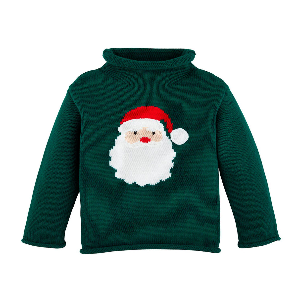 Santa Green Rollneck Sweater