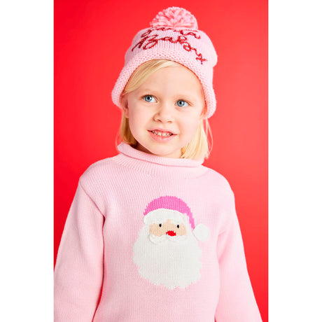 Santa Pink Rollneck Sweater